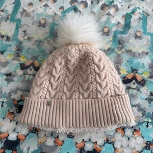 Lululemon Show me the Sherpa Cable Knit Lined Beanie with Pom Pom | Cream